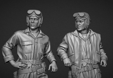 パンツァーアート FI35-118 1/35 アメリカ軍 カバーオールの戦車兵 セット