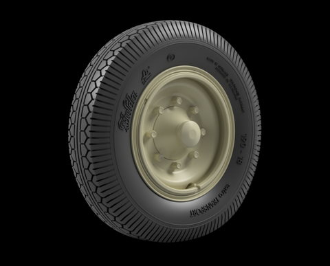 パンツァーアート RE16-002 1/16 Sd.Kfz 251D ロードホイール スペア付き (コンチネンタル)