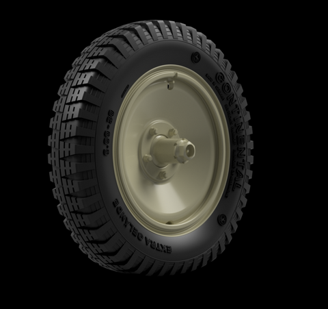 パンツァーアート RE16-003 1/16 Sd.Kfz 250 ロードホイール スペア付き (ゲレンデ)