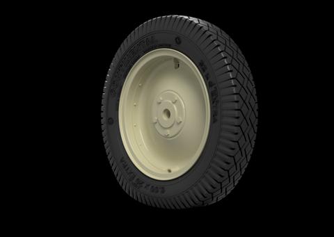 パンツァーアート RE16-004 1/16 Sd.Kfz 250 ロードホイール スペア付き (コンチネンタル No1)