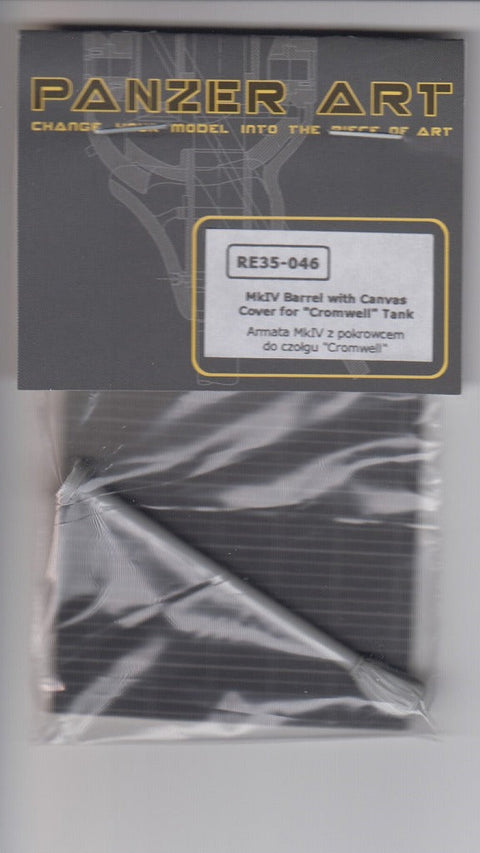 パンツァーアート RE35-046 1/35 クロムウェル巡航戦車砲身 キャンバスカバー