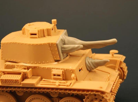 パンツァーアート RE35-122 1/35 Pz. 38(t) A7砲身 キャンバスカバー