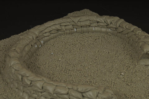 パンツァーアート RE35-299 1/35 WWII 北アフリカ中型対空砲陣地 ディオラマベース