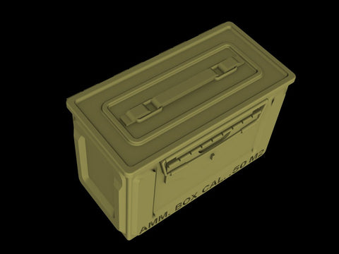 パンツァーアート RE35-394 1/35 WWIIアメリカ.50口径 金属製弾薬箱