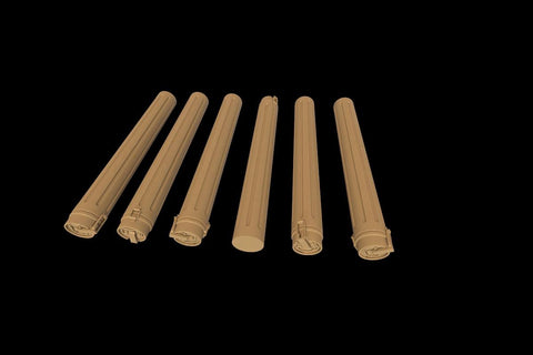 パンツァーアート RE35-624 1/35 88mm FlaK/KwK36 後期型用金属製弾薬コンテナ(12個入)