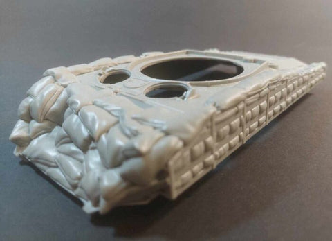 パンツァーアート RE35-768 1/35 シャーマン M4A3 VVSS車体 フレーム・サンドバッグアーマー付