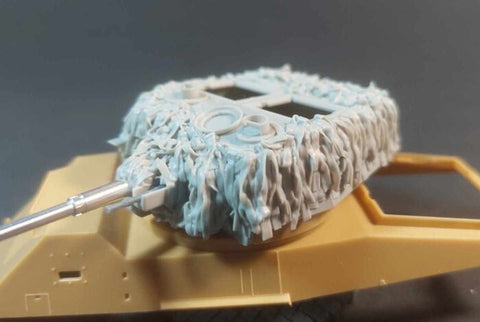 パンツァーアート RE35-800 1/35 AC ハンバー Mk IV 砲塔 ヘシアンネット付