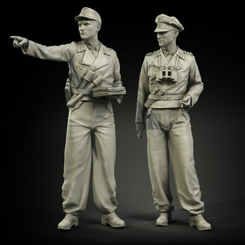 パンツァーアート FI35-021 1/35 WWII 後期 ドイツ戦車兵(1941-45) 2体セット