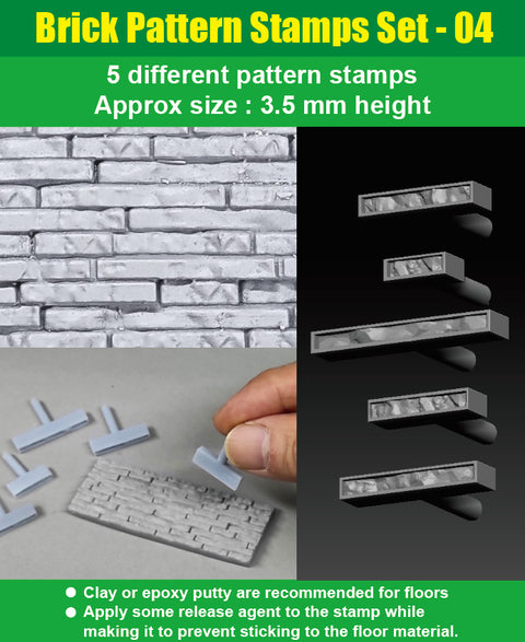 J's Work PPA3165 1/35 レンガ模様 スタンプセット04