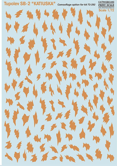 プリントスケール 028-camo 1/72 ツポレフ SB-2 "カチューシャ" Part 1