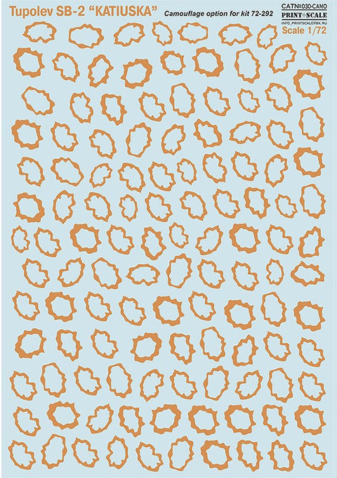 プリントスケール 030-camo 1/72 ツポレフ SB-2 "カチューシャ" Part 3