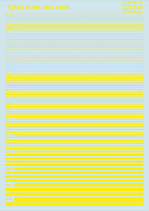 プリントスケール 035-camo ノンスケール ストライプ 黄
