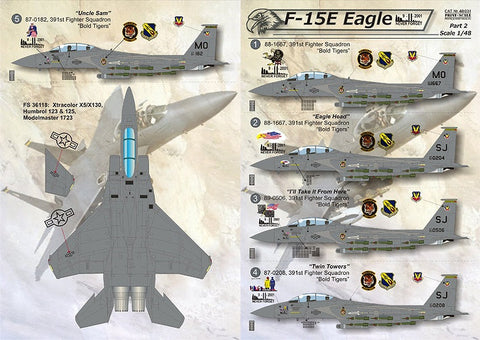 プリントスケール 48-031 1/48 F-15E Part2