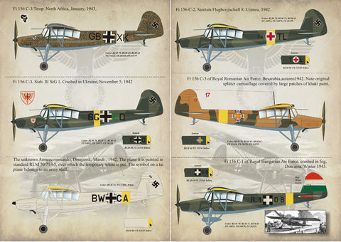 プリントスケール 72-010 1/72 フィーゼラー FI.156 シュトルヒ