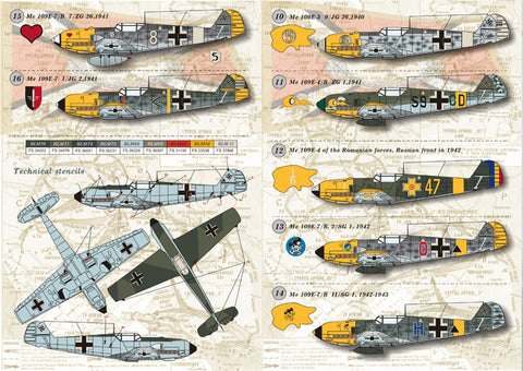 プリントスケール 72-021 1/72 メッサーシュミット Me-109 E