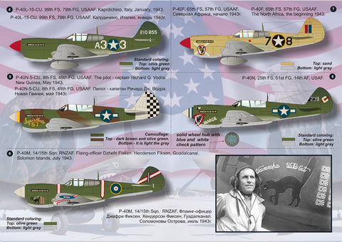 プリントスケール 72-023 1/72 カーチス P40 キティホーク