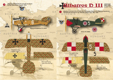 プリントスケール 72-037 1/72 アルバトロス D.III