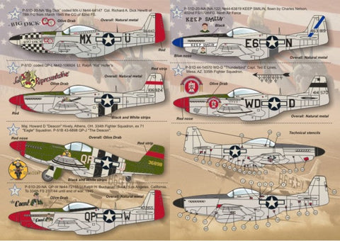 プリントスケール 72-039 1/72 P-51 マスタング-D