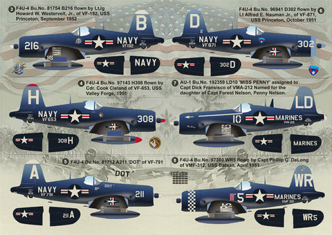 プリントスケール 72-052 1/72 F4Uコルセア 朝鮮戦争