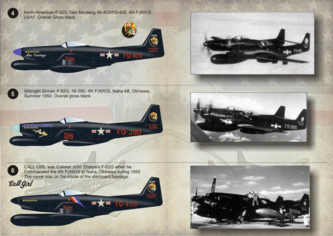 プリントスケール 72-067 1/72 F-82 ツインムスタング