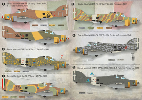 プリントスケール 72-074 1/72 サヴォイア・マルケッティSM-79 "スパルビエロ"