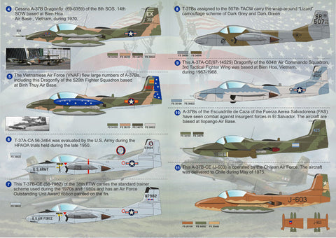 プリントスケール 72-111 1/72 セスナ A-37 ドラゴンフライ