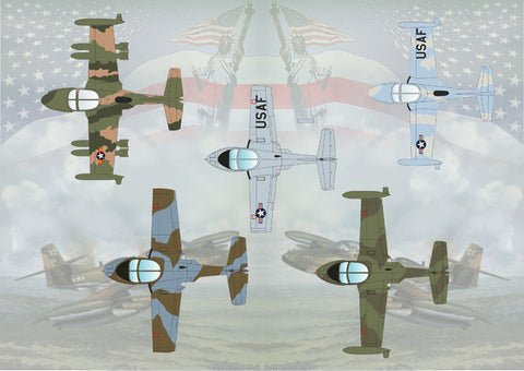 プリントスケール 72-111 1/72 セスナ A-37 ドラゴンフライ