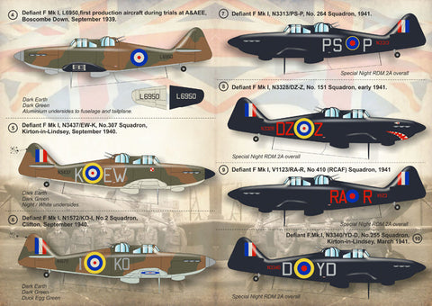 プリントスケール 72-120 1/72 ボールトン ポール デファイアント
