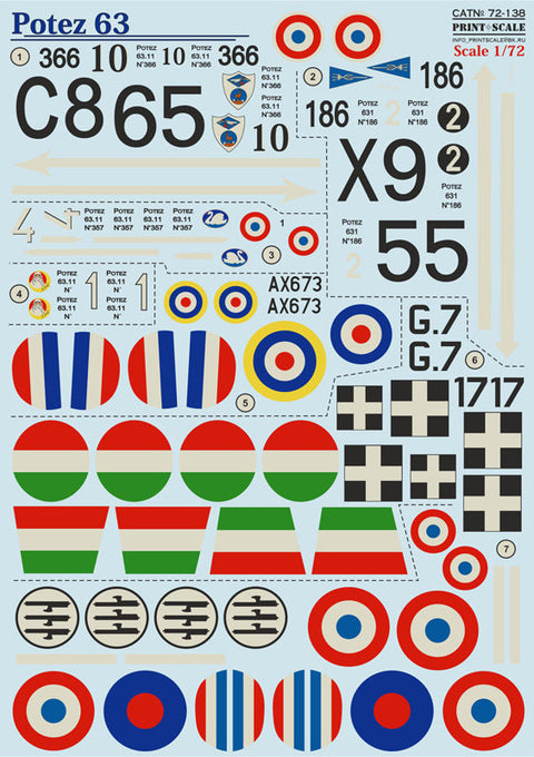 プリントスケール 72-138 1/72 ポテ 63