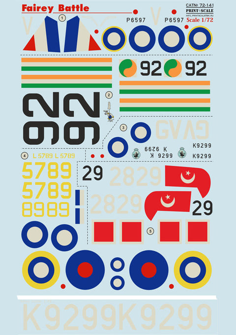 プリントスケール 72-141 1/72 フェアリー バトル