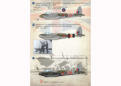 プリントスケール 72-159 1/72 デ・ハビランドモスキート