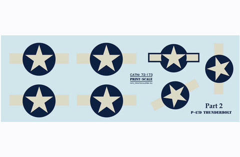 プリントスケール 72-173 1/72 サンダーボルト P47D レイザーバック エース
