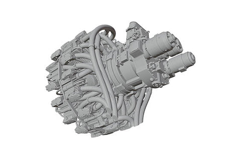 プリントスケール PSR72017 1/72 プラット・アンド・ホイットニー R-2800 ダブルワスプエンジン 1基