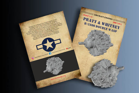 プリントスケール PSR72017 1/72 プラット・アンド・ホイットニー R-2800 ダブルワスプエンジン 1基