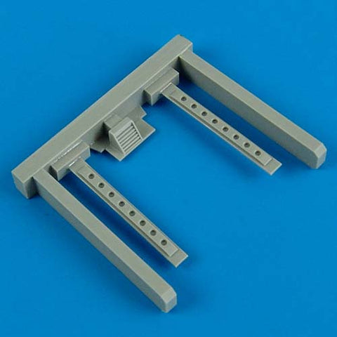 クイックブースト 48456 1/48 メッサーシュミット Bf109E 過給機空気吸入口と燃料噴射装置カバー（エデュアルド用）