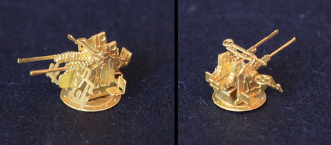 レインボーモデル Rb3538 1/350 日本海軍 25mm機銃II(二連装)