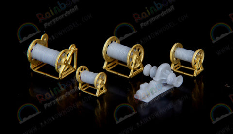 レインボーモデル Rb3551 1/350 日本海軍 ケーブルリール&ウインチ [3DP+PE]