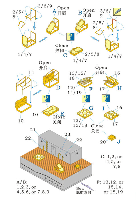 レインボーモデル Rb3556 1/350 日本海軍 艦艇用 デッキハッチ