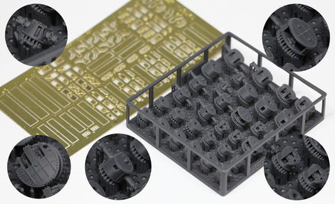 レインボーモデル Rb3575 1/350 日本海軍 火器管制装置2 [3DP+PE]