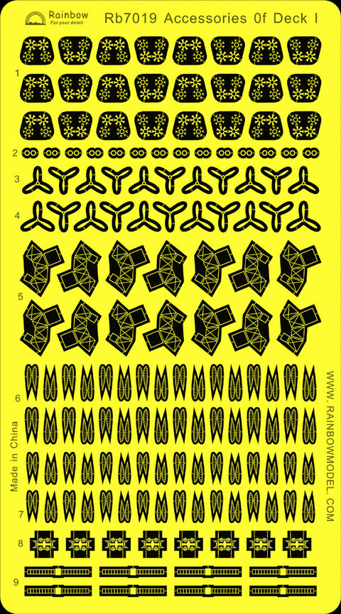 レインボーモデル Rb7019 1/700 日本海軍 艦艇用アクセサリーセットI