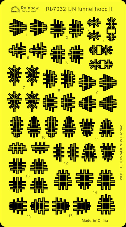 レインボーモデル Rb7032 1/700 日本海軍 煙突フードII
