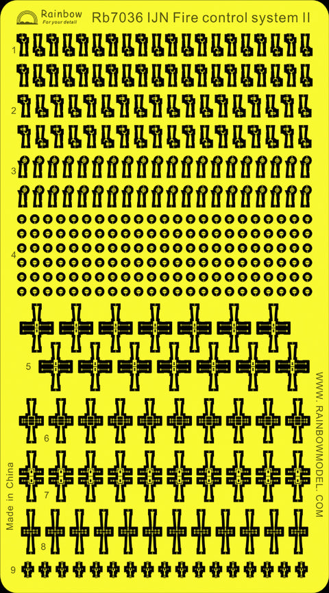 レインボーモデル Rb7036 1/700 日本海軍 艦艇用 火器管制装置II