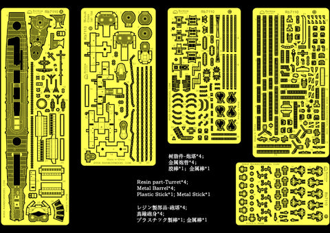 レインボーモデル Rb7110 1/700 日本海軍 睦月型駆逐艦(1941-44)アップデートセット ピットロード用