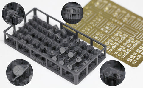 レインボーモデル Rb7154 1/700 日本海軍 火器管制装置4 [3DP+PE]