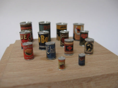 リアリティインスケール 35127 1/35 ラベル付の缶 - 14缶 デカール付