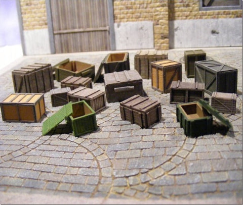 リアリティインスケール 35163 1/35 木箱スーパーセット 24個入りデカール付