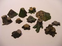 リアリティインスケール 35172 1/35 木の切り株 14個とマッシュルーム6個