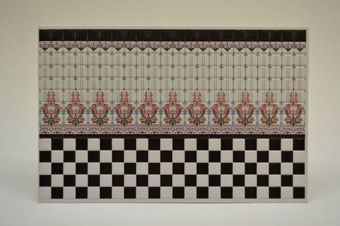 リアリティインスケール 35212 1/35 3D 壁 タイルセット-デザインE