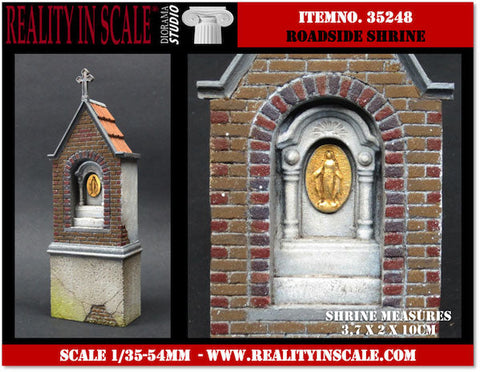 リアリティインスケール 35248 1/35 道端の祭壇 - レジン製 ２ピース & 花