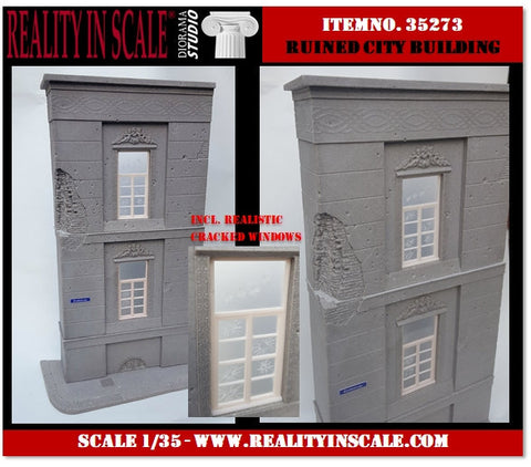 リアリティインスケール 35273 1/35 廃墟となった都市の建物